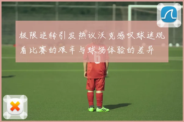 极限逆转引发热议沃克感叹球迷观看比赛的艰辛与球场体验的差异
